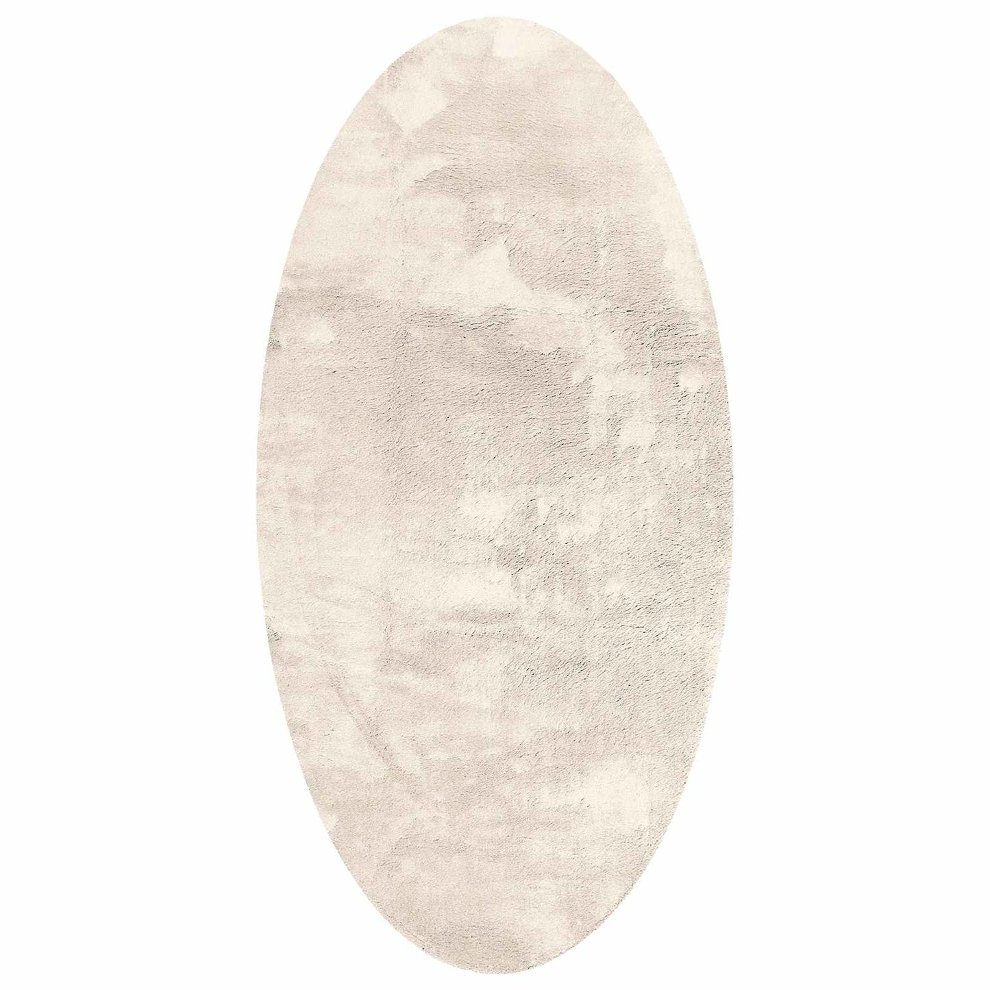 Vidaxl alfombras ovaladas huarte beige 100 x 200 cm 100% poliéster