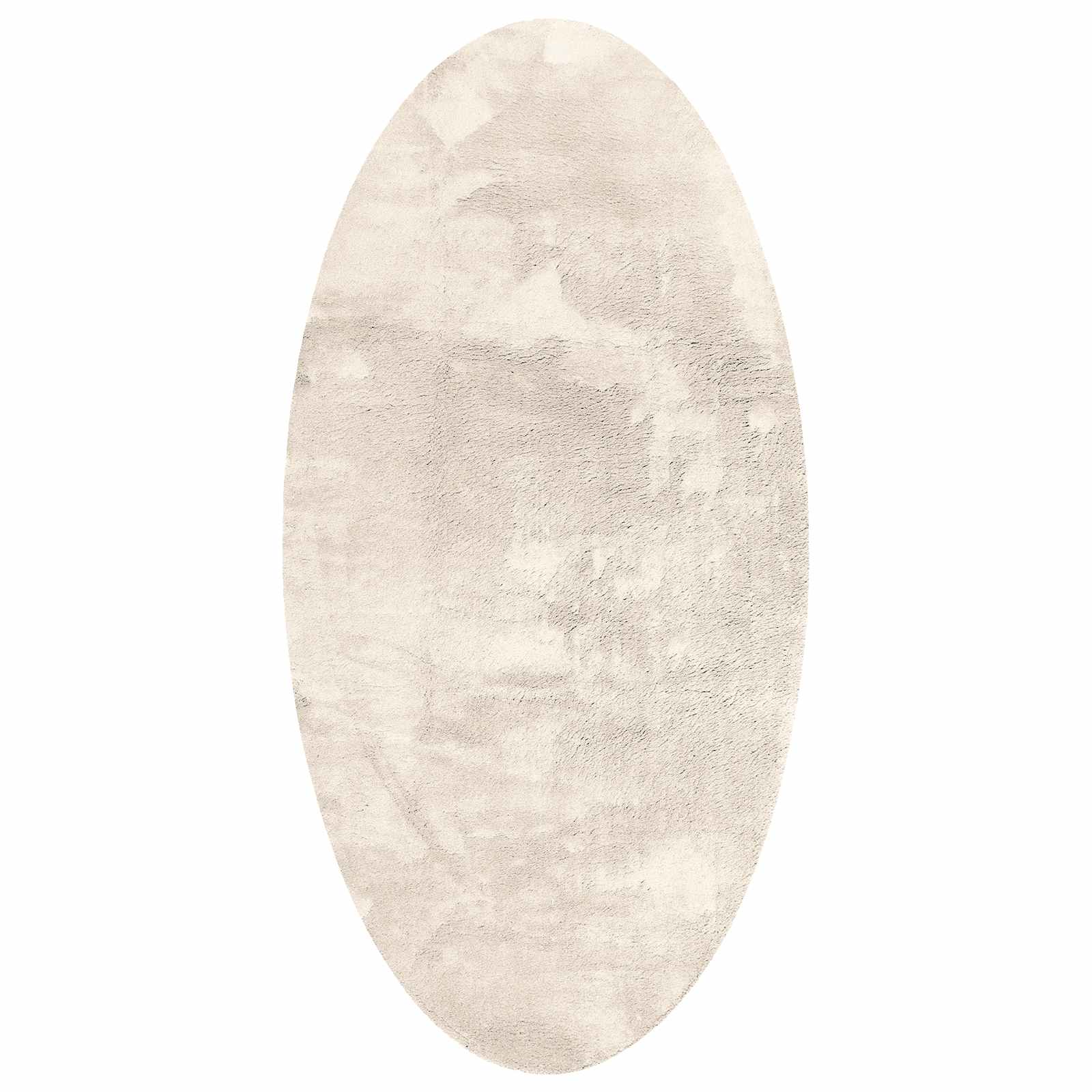Vidaxl alfombras ovaladas huarte beige 100 x 200 cm 100% poliéster