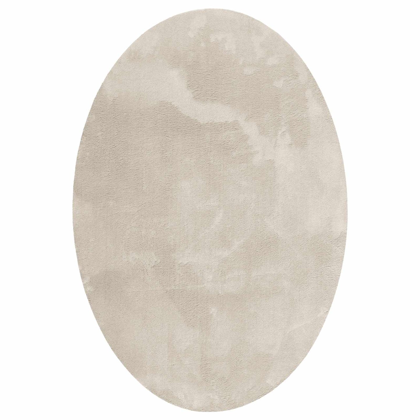 Vidaxl vloerkleden ovaal huarte beige 140 x 200 cm 100% polyester