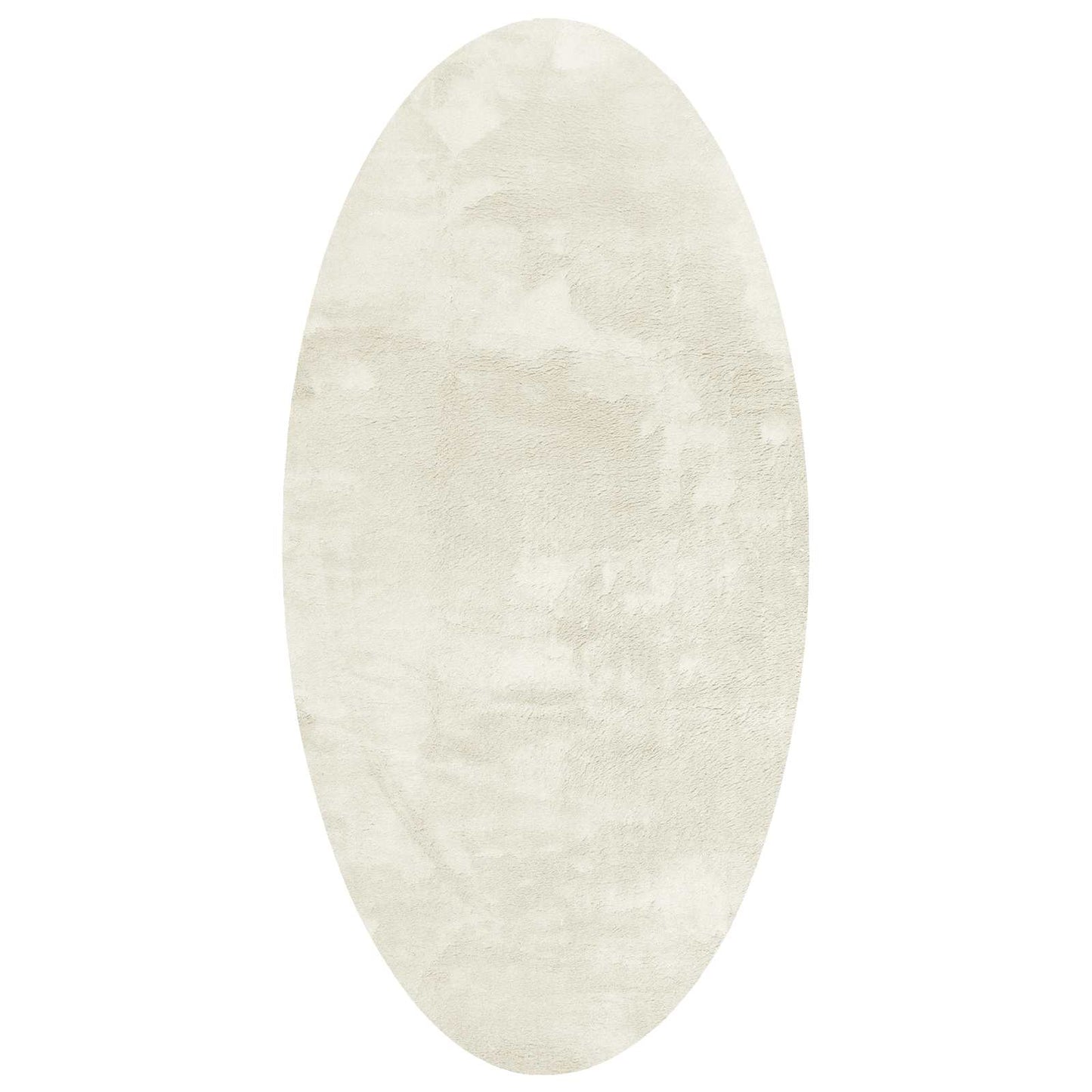 Vidaxl vloerkleden ovaal huarte crème 80 x 150 cm 100% polyester