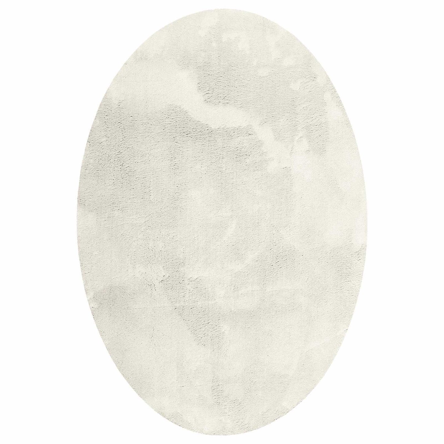 Vidaxl vloerkleden ovaal huarte crème 140 x 200 cm 100% polyester