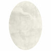 Vidaxl vloerkleden ovaal huarte crème 140 x 200 cm 100% polyester