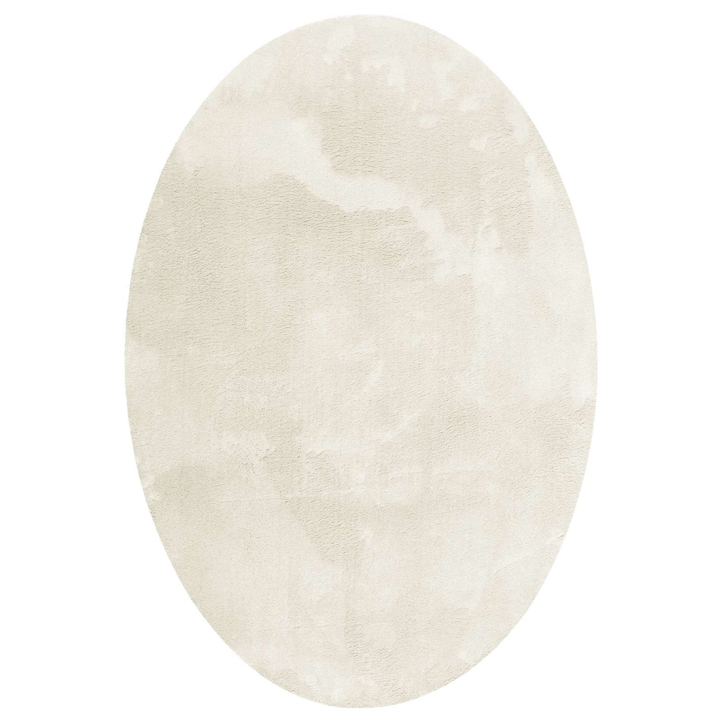 Vidaxl vloerkleden ovaal huarte crème 160 x 230 cm 100% polyester