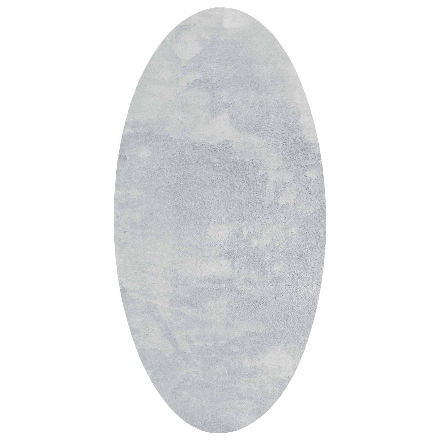 Vidaxl vloerkleden ovaal huarte grijs 80 x 150 cm 100% polyester