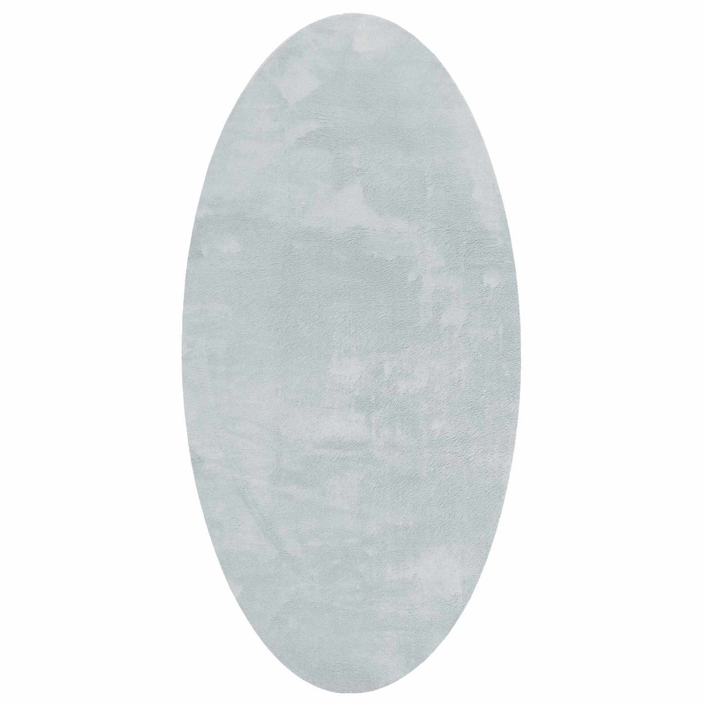 Vidaxl vloerkleden ovaal huarte grijs 100 x 200 cm 100% polyester