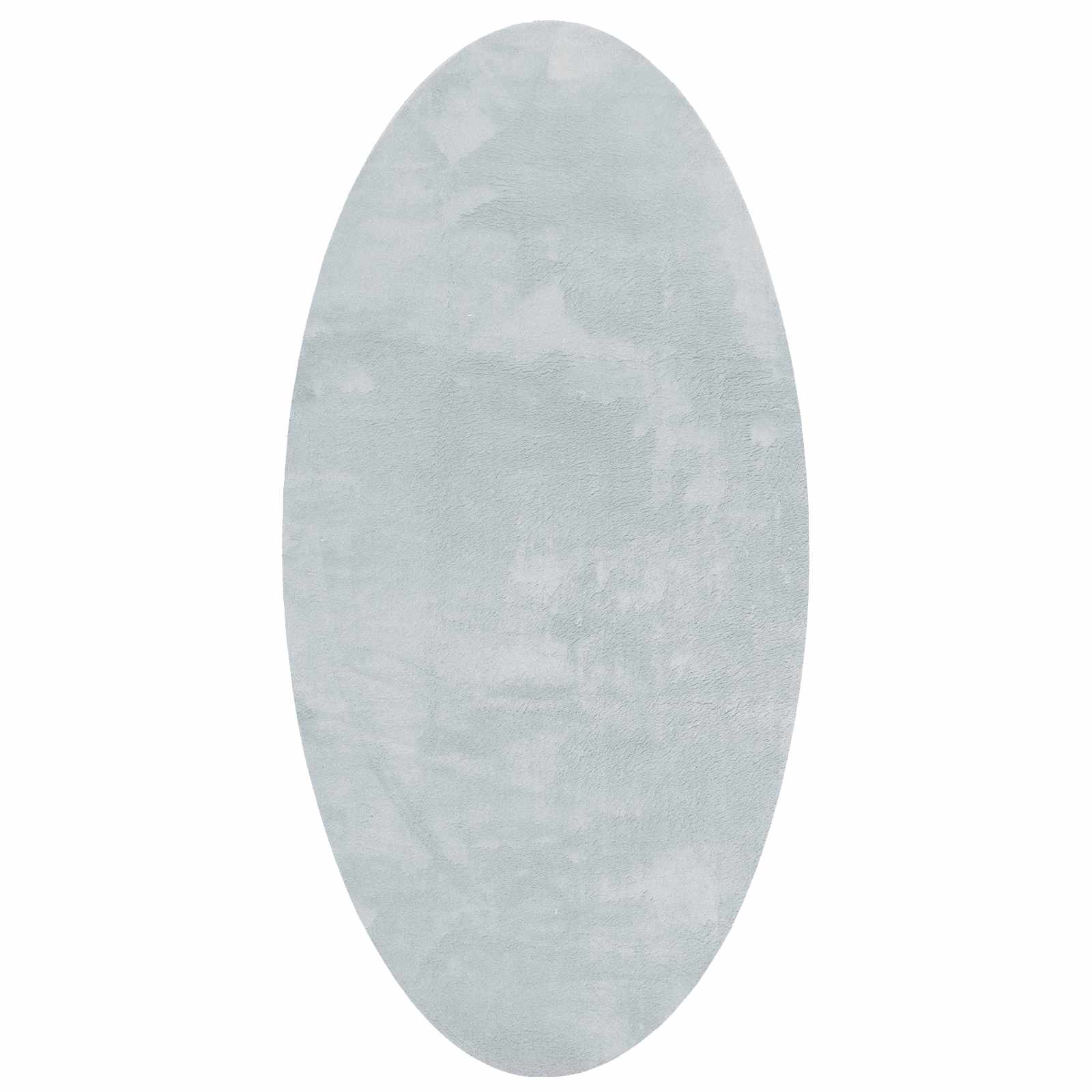 Vidaxl vloerkleden ovaal huarte grijs 100 x 200 cm 100% polyester