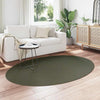 Vidaxl tappeto ovale huarte verde foresta 140 x 200 cm 100% poliestere