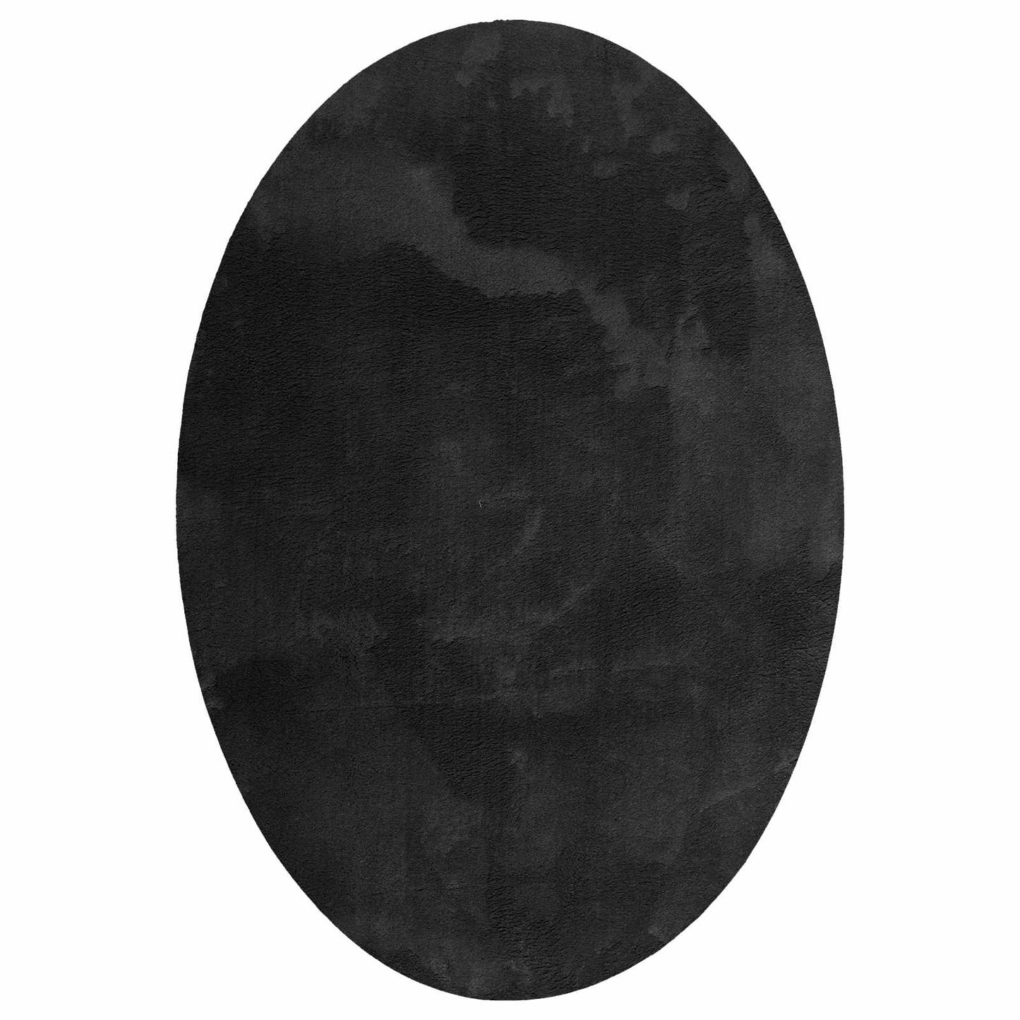 Vidaxl vloerkleden ovaal huarte zwart 140 x 200 cm 100% polyester
