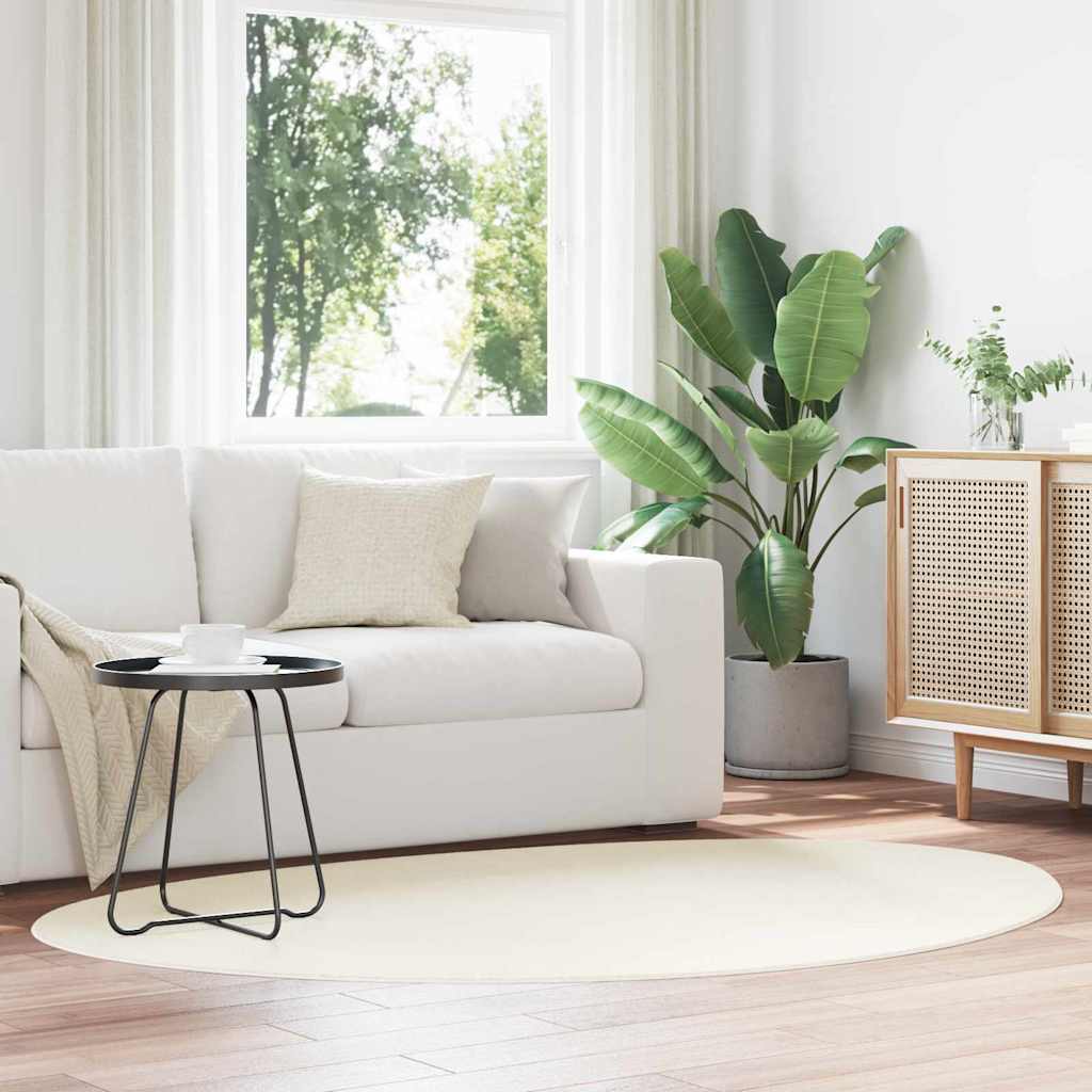 Tappeti VidaXL Huarte Crema 120 x 170 cm poliestere