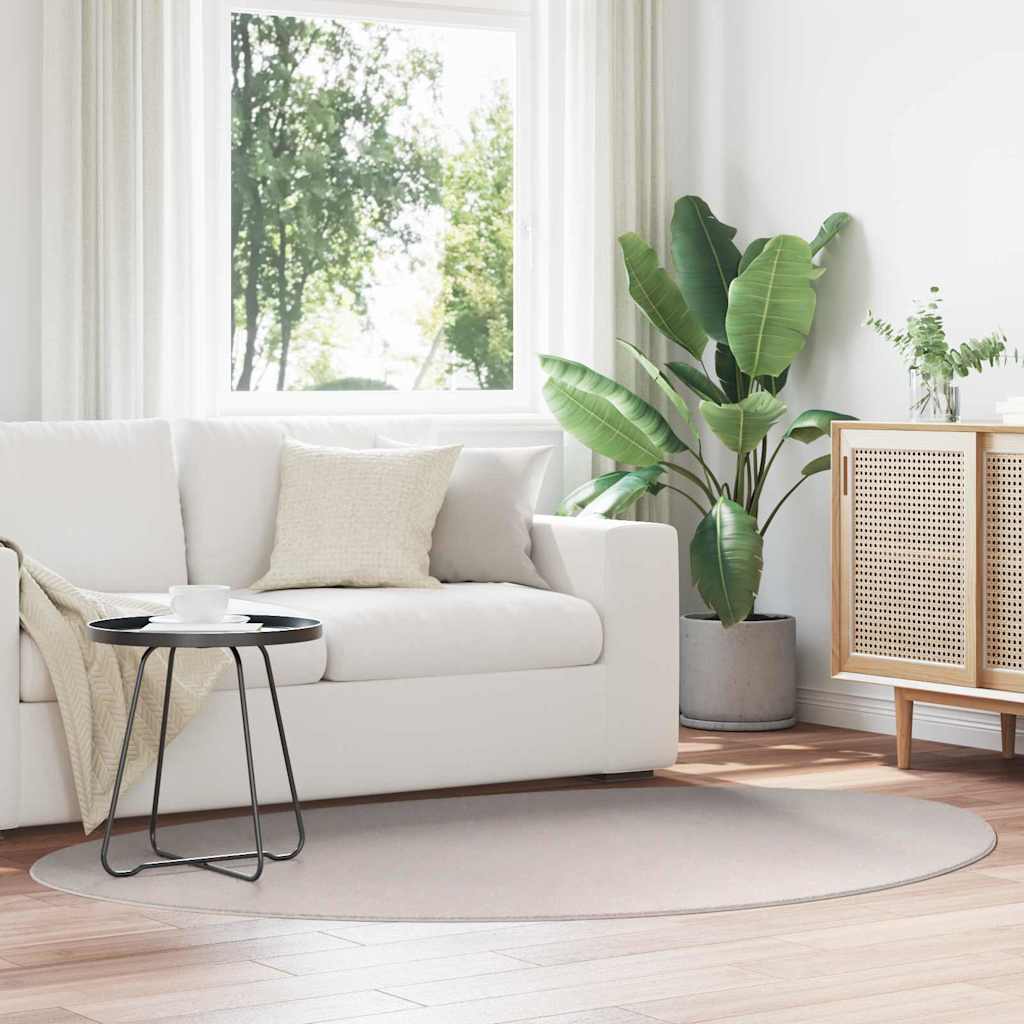 Vidaxl vloerkleden huarte zand 140 x 200 cm polyester