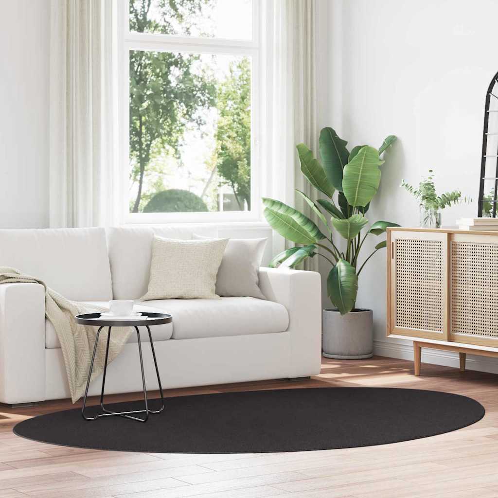 Tappeti VidaXL huarte nero 160 x 230 cm poliestere