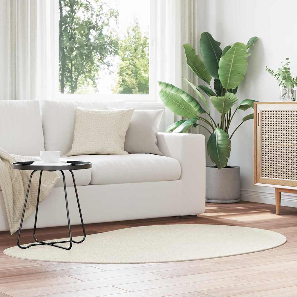 VidaXL alfombras huarte crema 120 x 170 cm poliéster