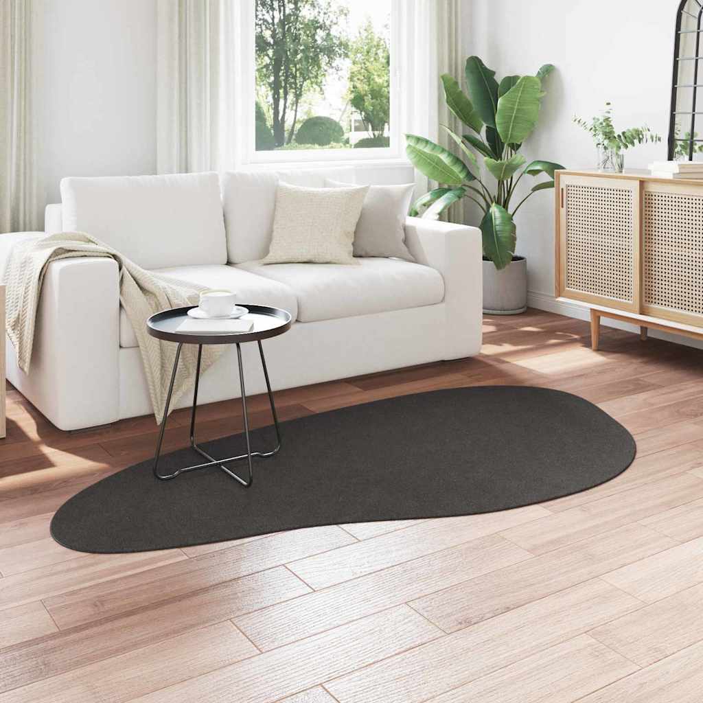 Vidaxl vloerkleden huarte antraciet 100 x 200 cm polyester