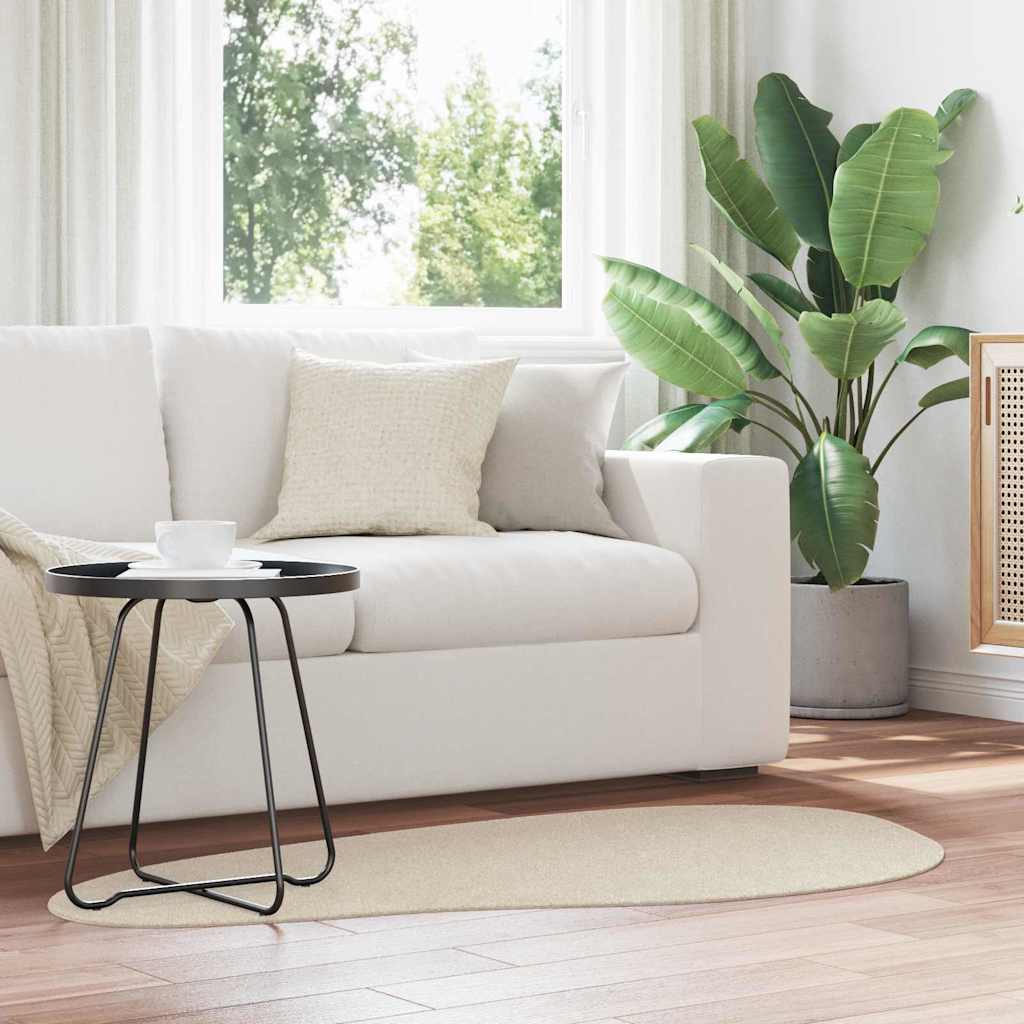 Vidaxl vloerkleden huarte beige 80 x 150 cm polyester