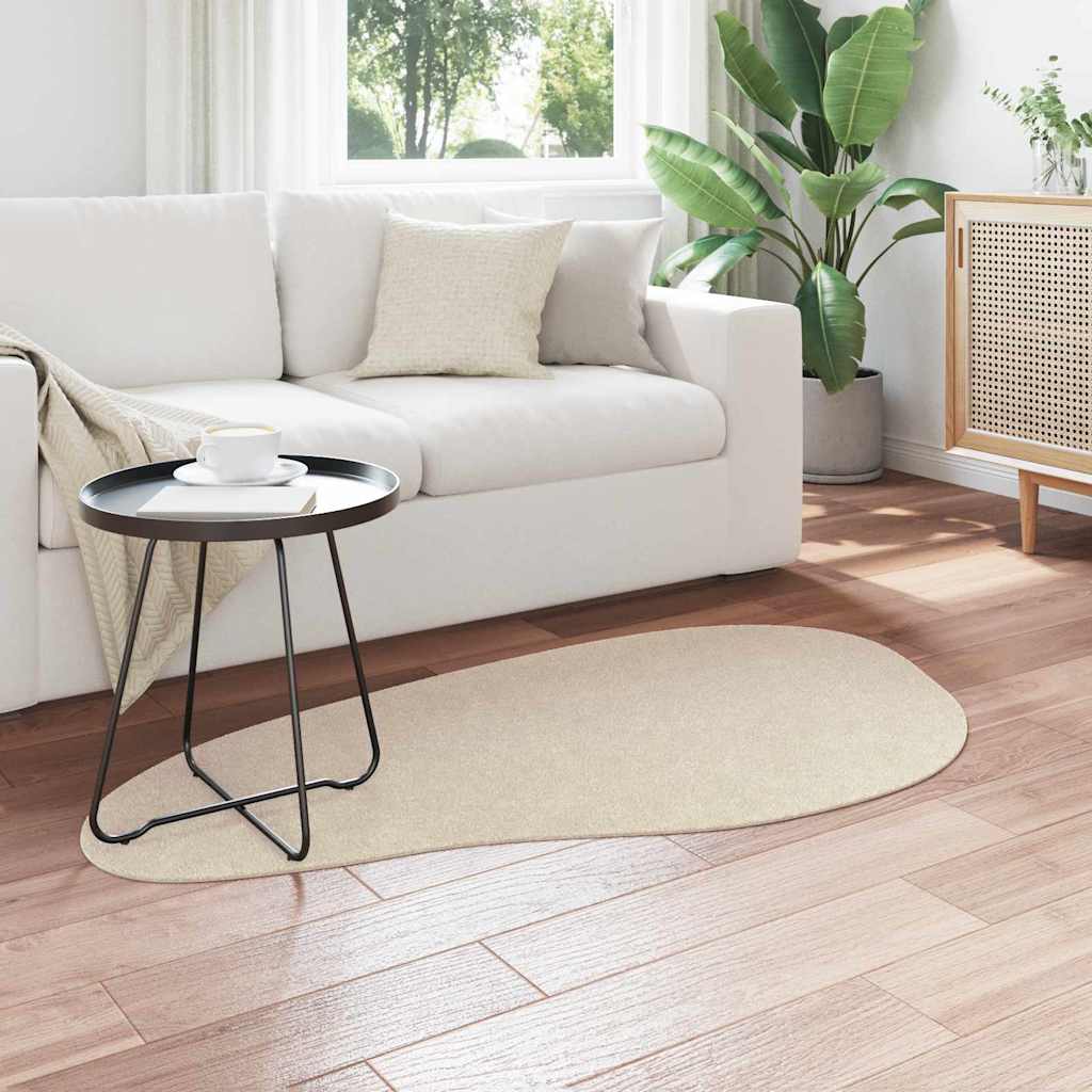 Vidaxl vloerkleden huarte beige 80 x 150 cm polyester