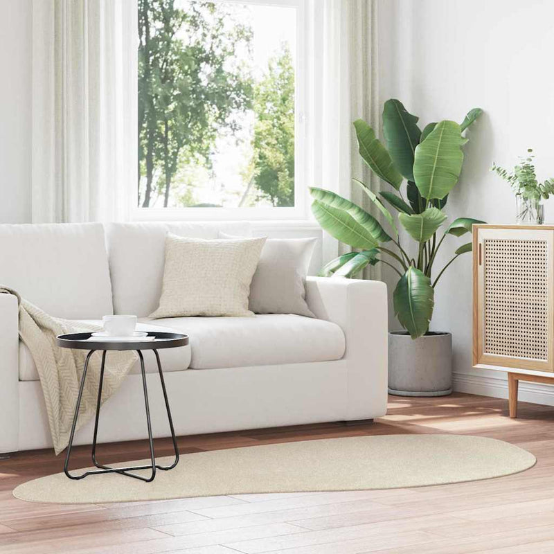 Tappeti VidaXL huarte beige 100 x 200 cm poliestere