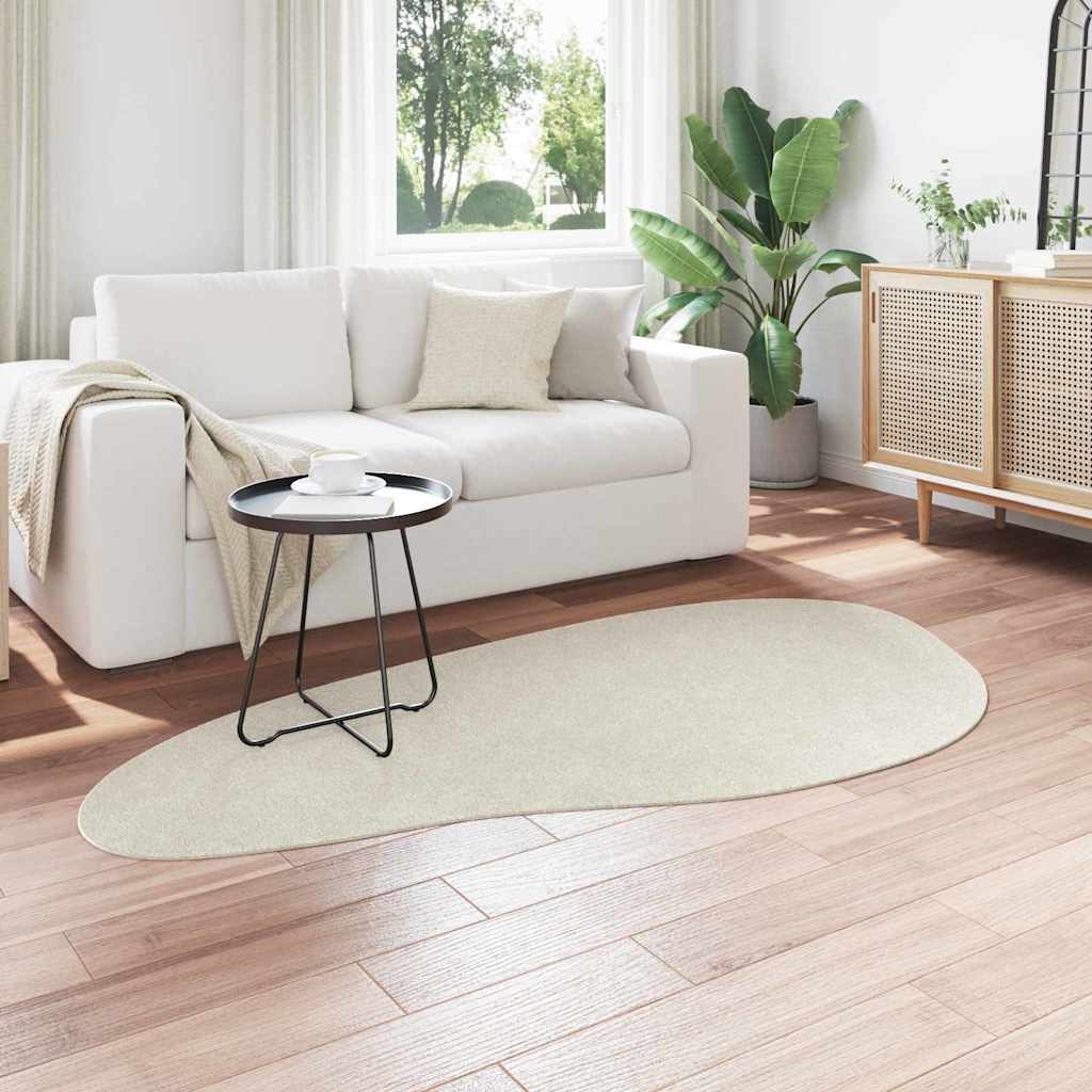 Vidaxl vloerkleden huarte crème 100 x 200 cm polyester