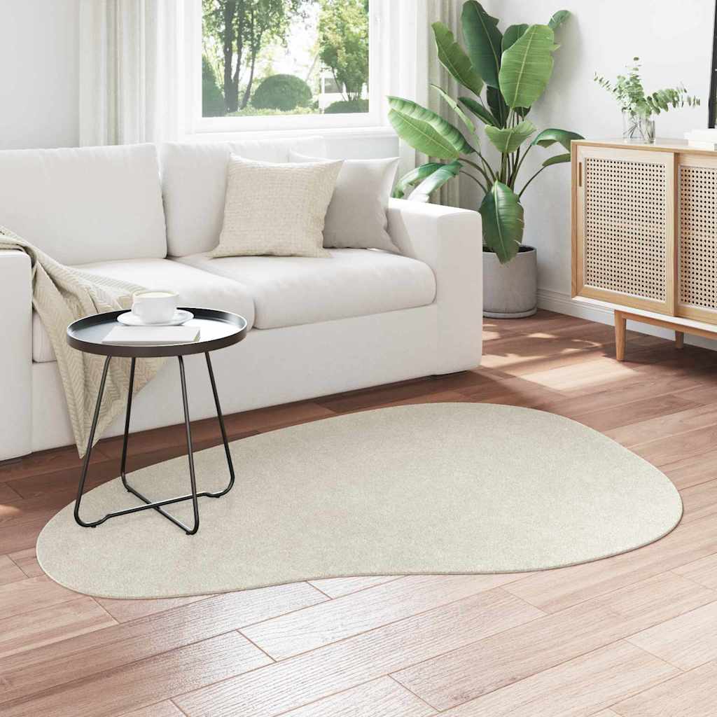 Vidaxl vloerkleden huarte crème 120 x 170 cm polyester