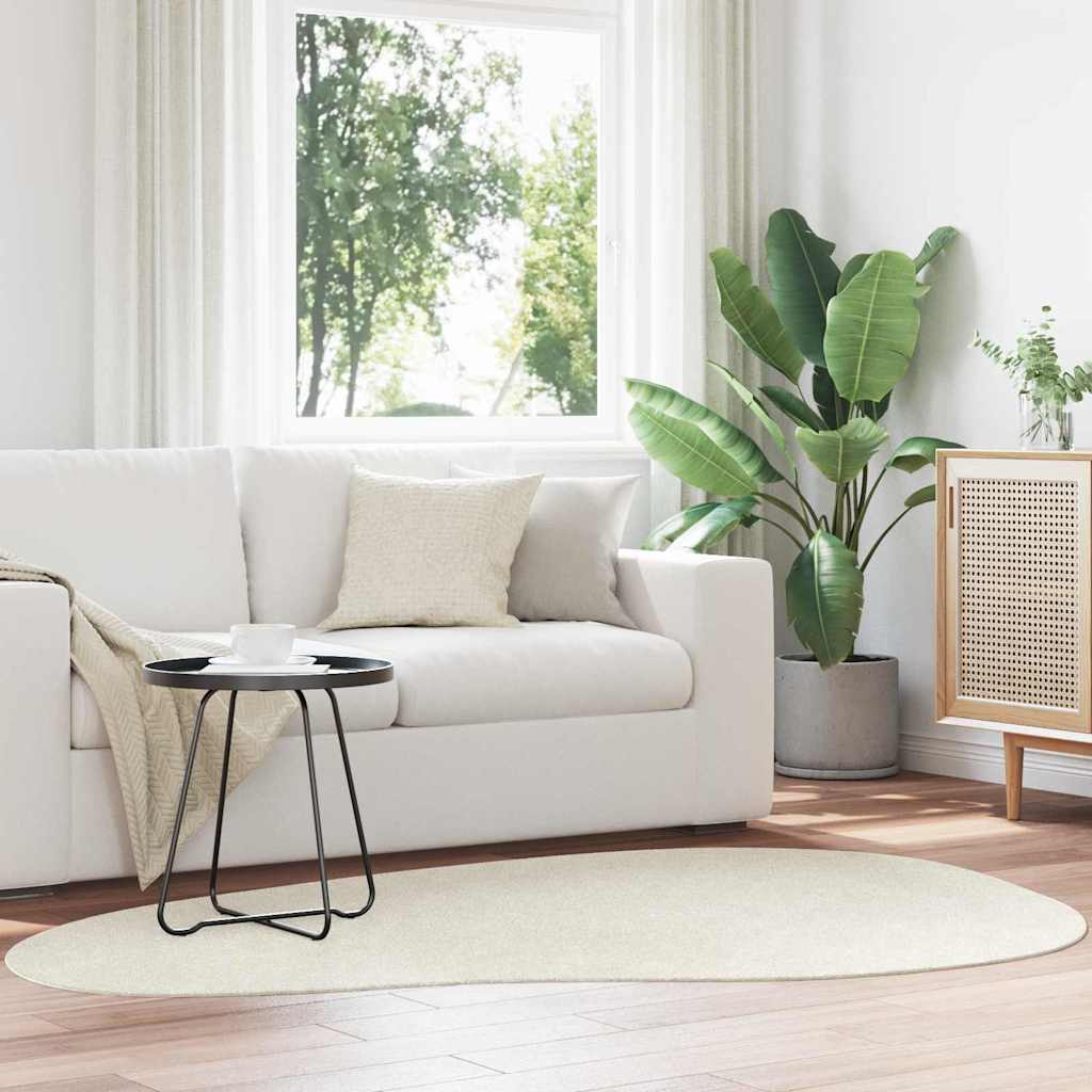 Tappeti VidaXL Huarte Crema 140 x 200 cm poliestere