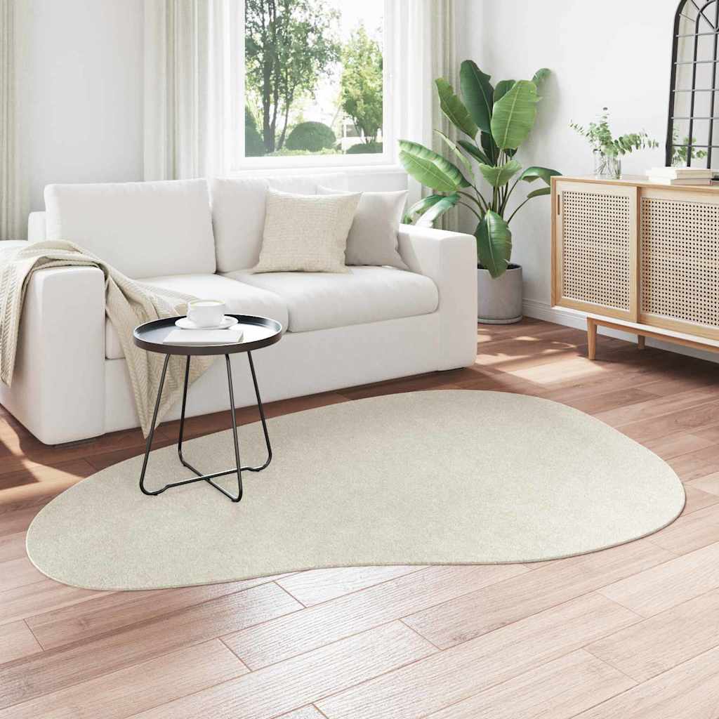 Vidaxl vloerkleden huarte crème 140 x 200 cm polyester