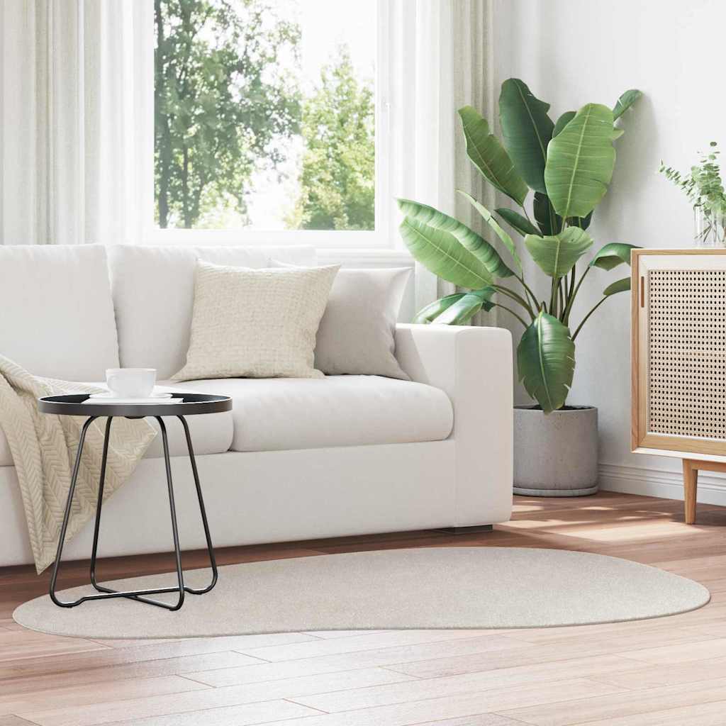 Vidaxl vloerkleden huarte zand 120 x 170 cm polyester