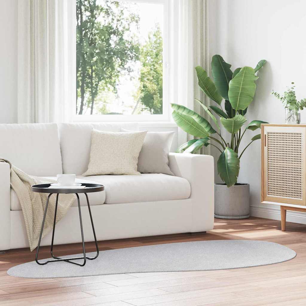 Vidaxl vloerkleden huarte grijs 100 x 200 cm polyester