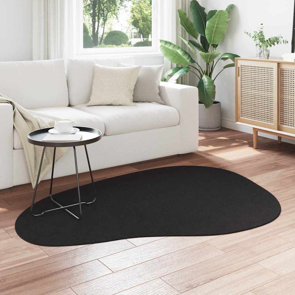 Vidaxl vloerkleden huarte zwart 120 x 170 cm polyester