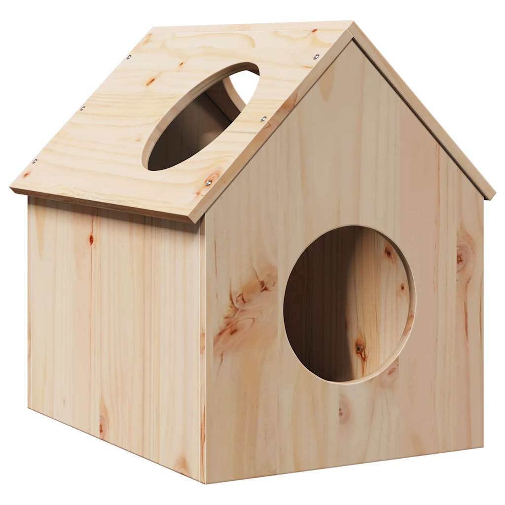 Vidaxl kattenhuis 41x50x50 cm pino solido