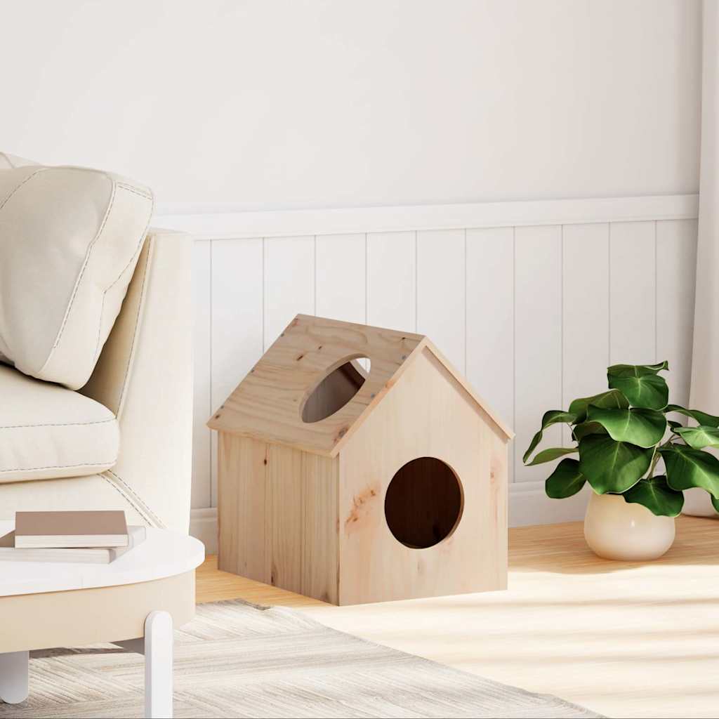 Vidaxl kattenhuis 41x50x50 cm pino solido