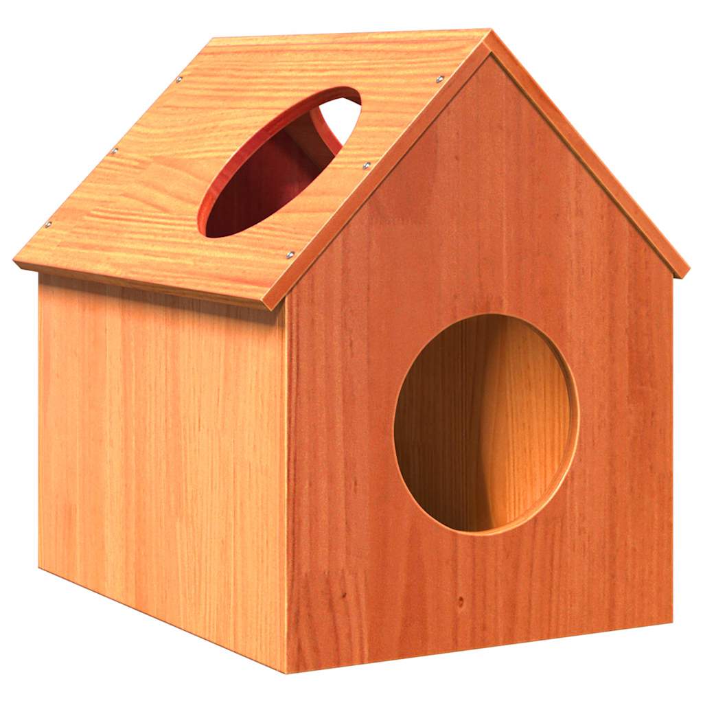Vidaxl Kattenhuis 41x50x50 cm Pinna solido marrone