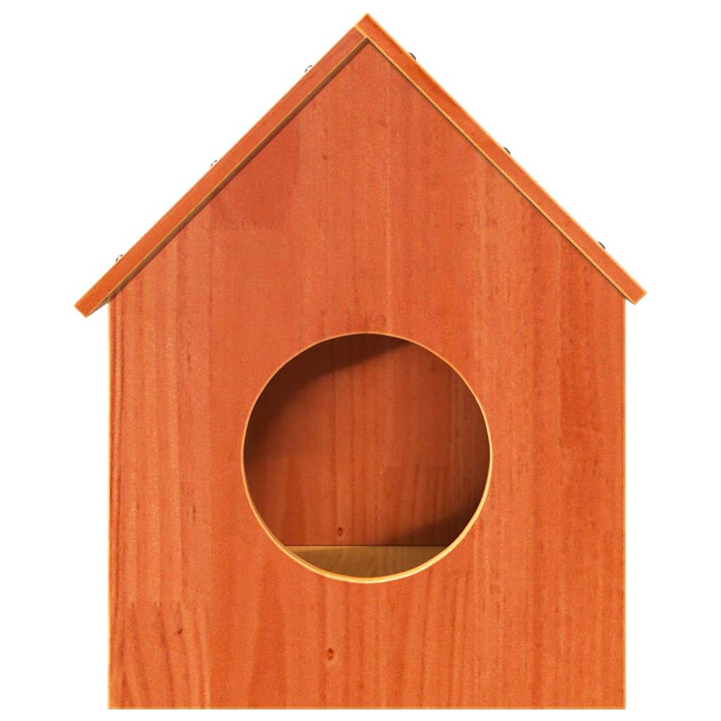 Vidaxl Kattenhuis 41x50x50 cm Pinna solido marrone