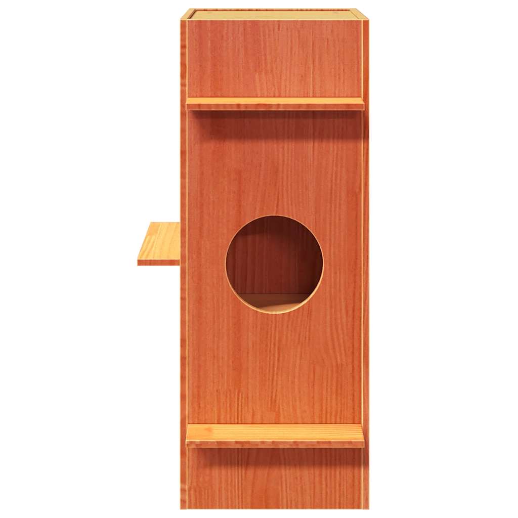 Vidaxl kattenhuis 43x43x90 cm Pinna solido marrone