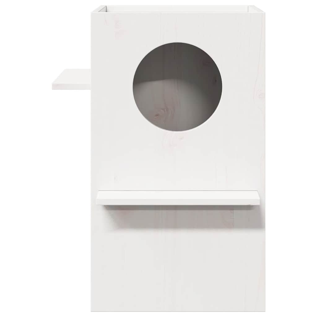 Vidaxl Kattenhuis 43x43x60 cm Pino solido bianco
