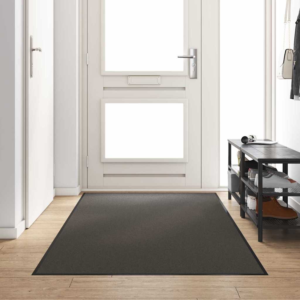 Zerbino Vidaxx diverso antracite e nero 120 x 300 cm in poliammide e PVC