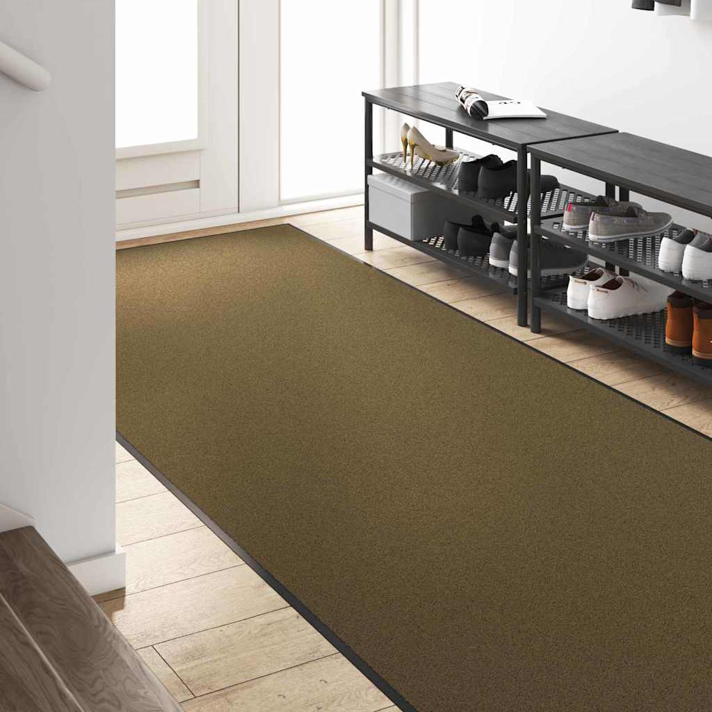 Zerbino Vidaxx altrimenti marrone e nero 120 x 300 cm in poliammide e PVC