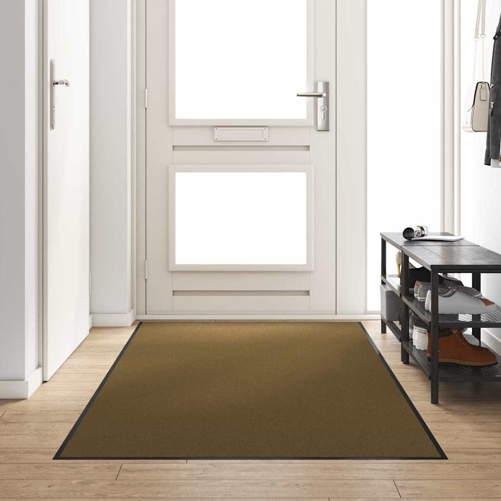 Zerbino Vidaxx altrimenti marrone e nero 120 x 300 cm in poliammide e PVC