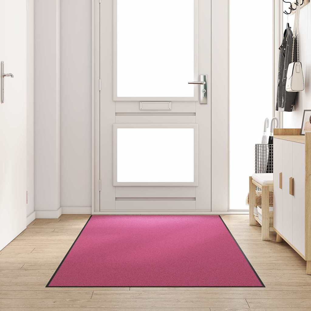 Zerbino Vidaxl diverso rosa e nero 120 x 250 cm in poliammide e PVC