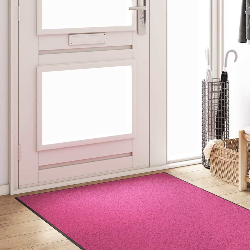 Zerbino Vidaxl diverso rosa e nero 120 x 300 cm in poliammide e PVC