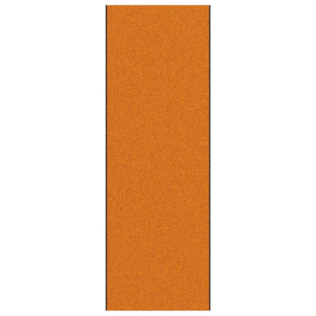 Vidaxl deurmat anders oranje en zwart 120 x 350 cm polyamide en pvc