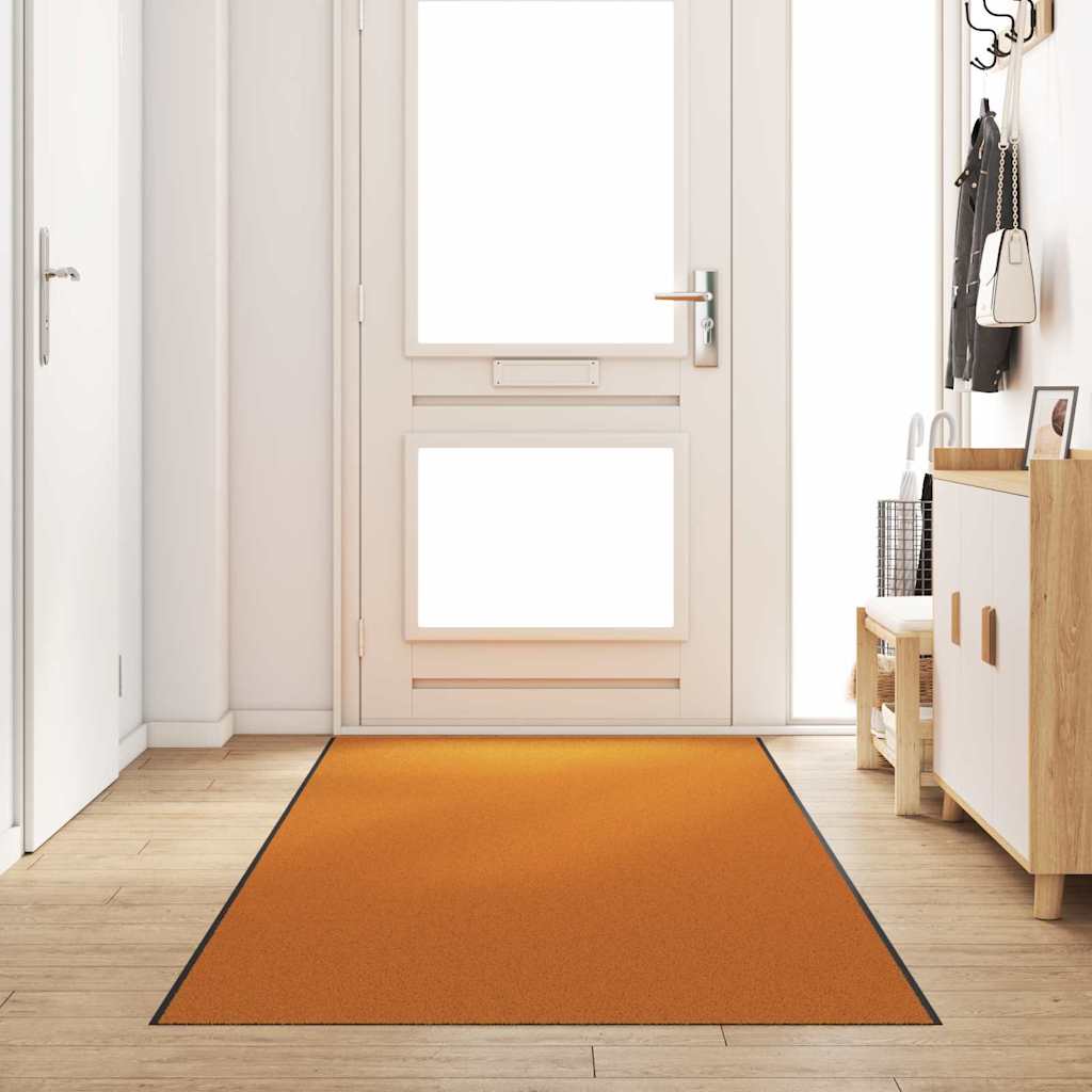 Vidaxx Felpudo naranja y negro 120 x 400 cm poliamida y PVC