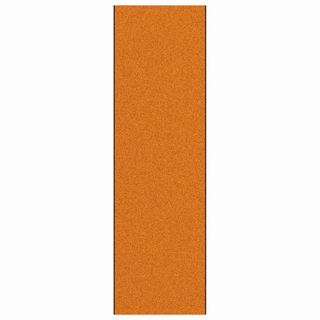Vidaxl deurmat anders oranje en zwart 120 x 400 cm polyamide en pvc