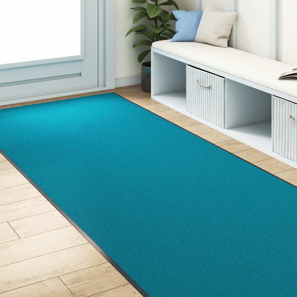 Zerbino Vidaxx diverso ciano e nero 120 x 350 cm in poliammide e PVC