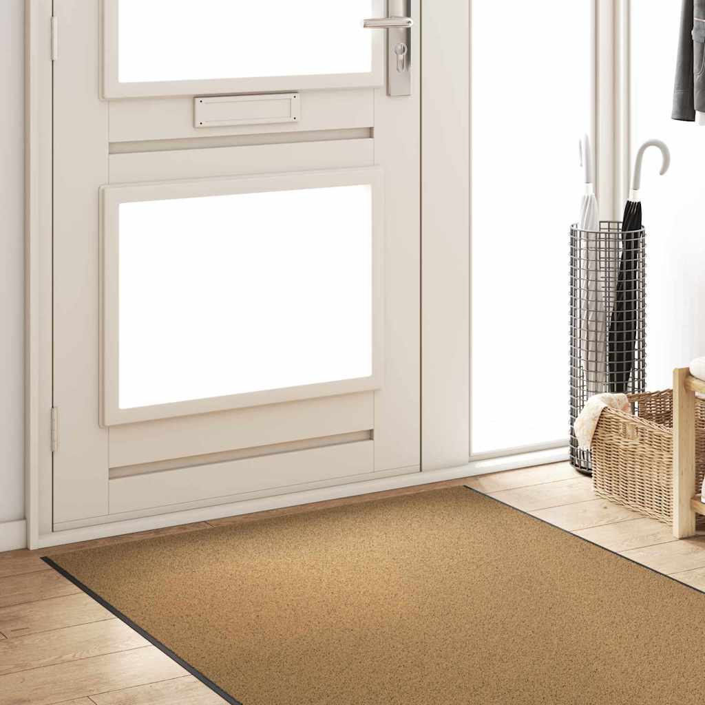 Zerbino Vidaxl diverso crema e nero 120 x 350 cm in poliammide e PVC