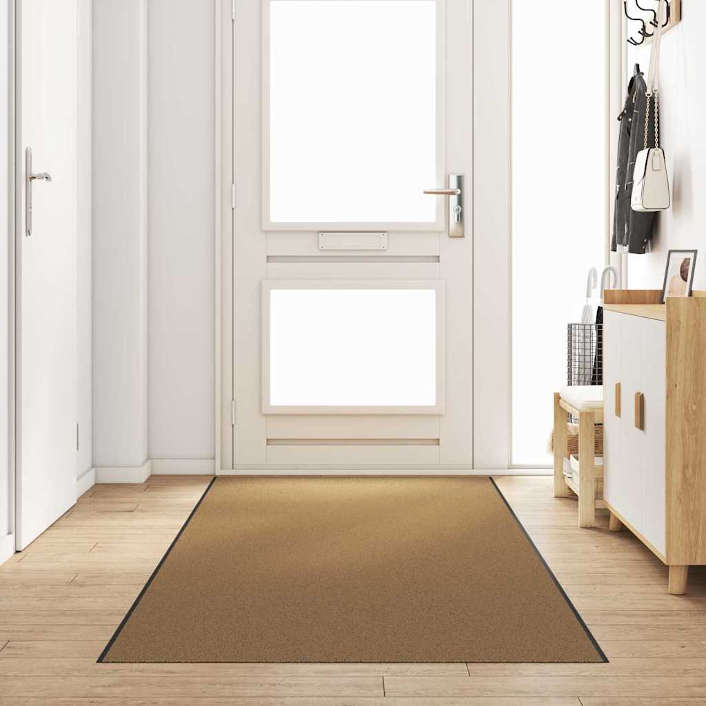 Zerbino Vidaxl diverso crema e nero 120 x 350 cm in poliammide e PVC