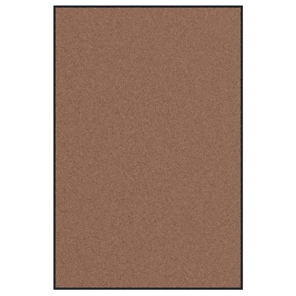 Vidaxl deurmat bruin en zwart 120 x 180 cm polypropyleen en vinyl