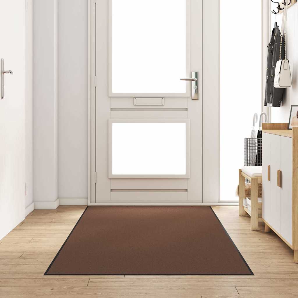 Zerbino Vidaxx marrone e nero 120 x 300 cm in polipropilene e vinile
