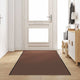 Vidaxx Felpudo marrón y negro 120 x 350 cm polipropileno y vinilo