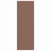 Vidaxx Felpudo marrón y negro 120 x 350 cm polipropileno y vinilo