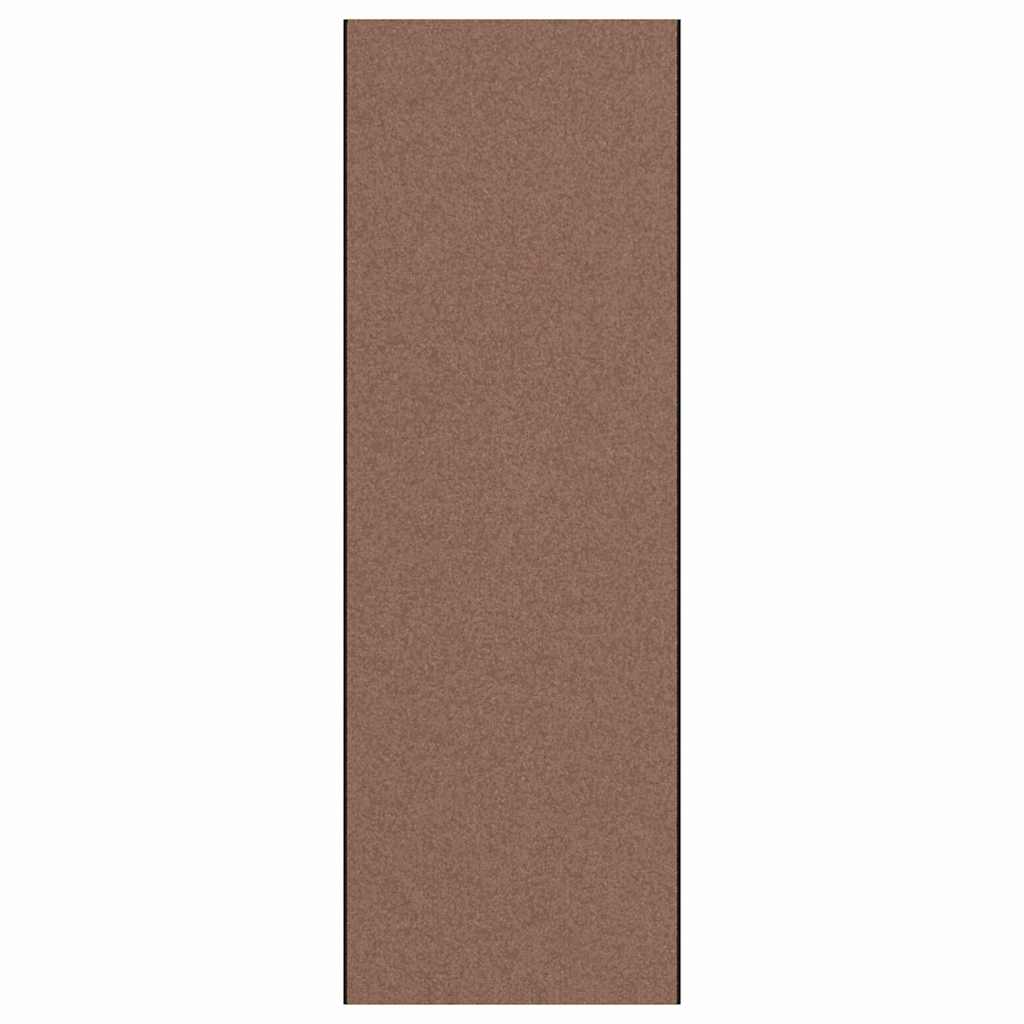 Vidaxx Felpudo marrón y negro 120 x 350 cm polipropileno y vinilo