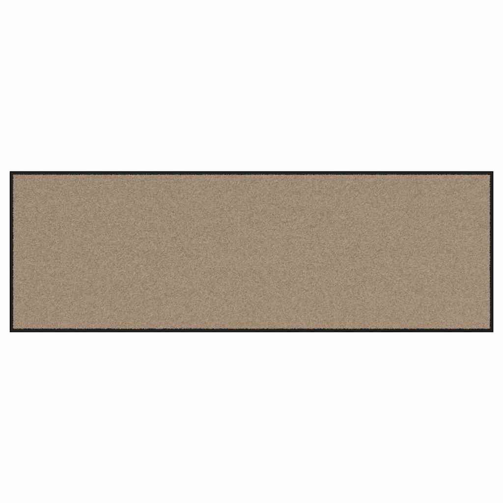 Vidaxx Felpudo beige y negro 60 x 180 cm polipropileno y vinilo